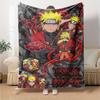 Name Custom Anime NARUTO Print Flannel Blanket High Quality Warm Comfortable Cover for All Seasons Perfect for Gifts Home Decor