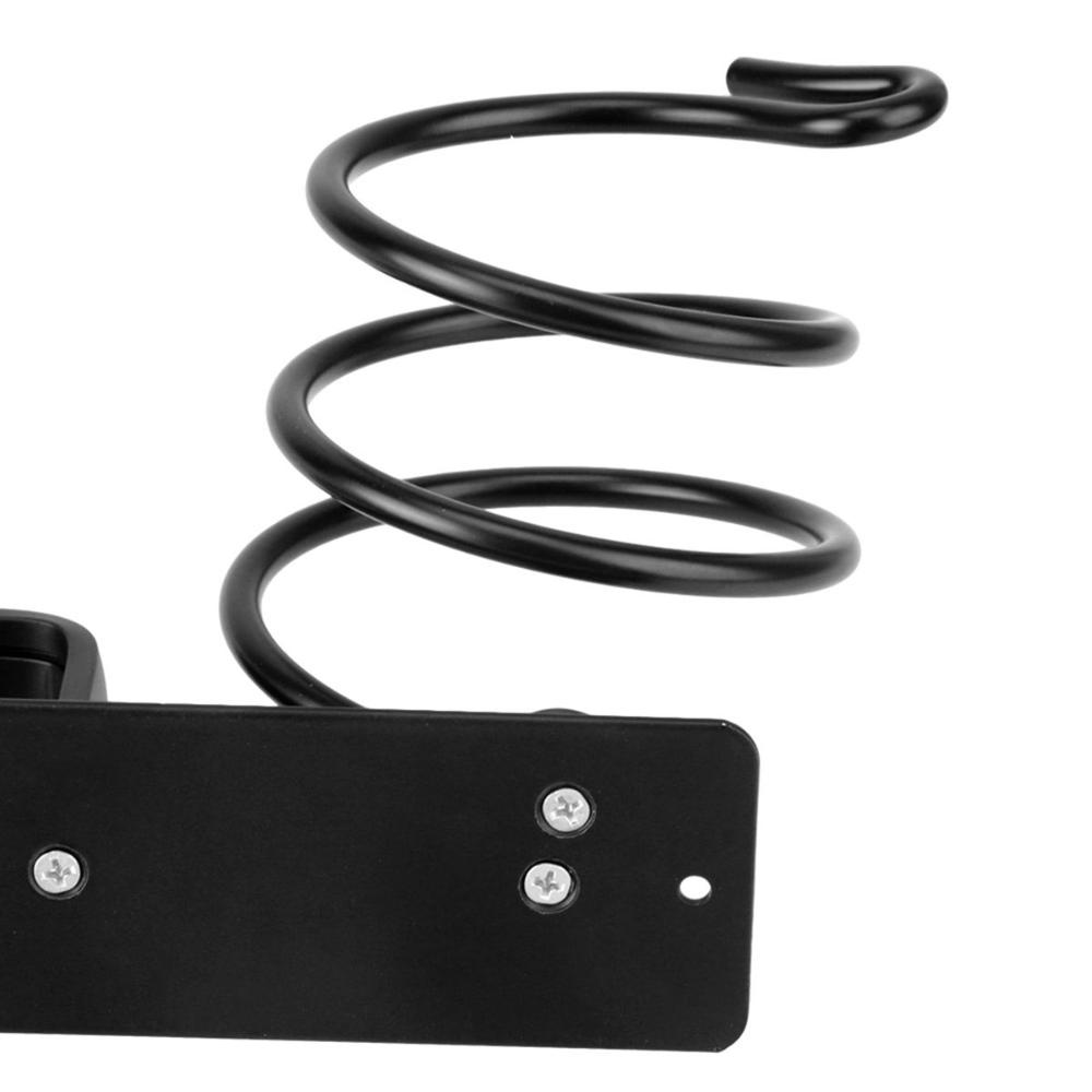Saving Bathroom Wall Mounted Durable Aluminium Alloy Styling Tools Stand Hair Dryer Holder Hair Straightener Shelf Storage Rack