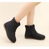 Waterproof Snow Boots Women Winter Shoes Soft Warm Plush for Cold Winter Laides Ankle Boots Non-slip Cotton Shoes Plus Size 42 Black Red