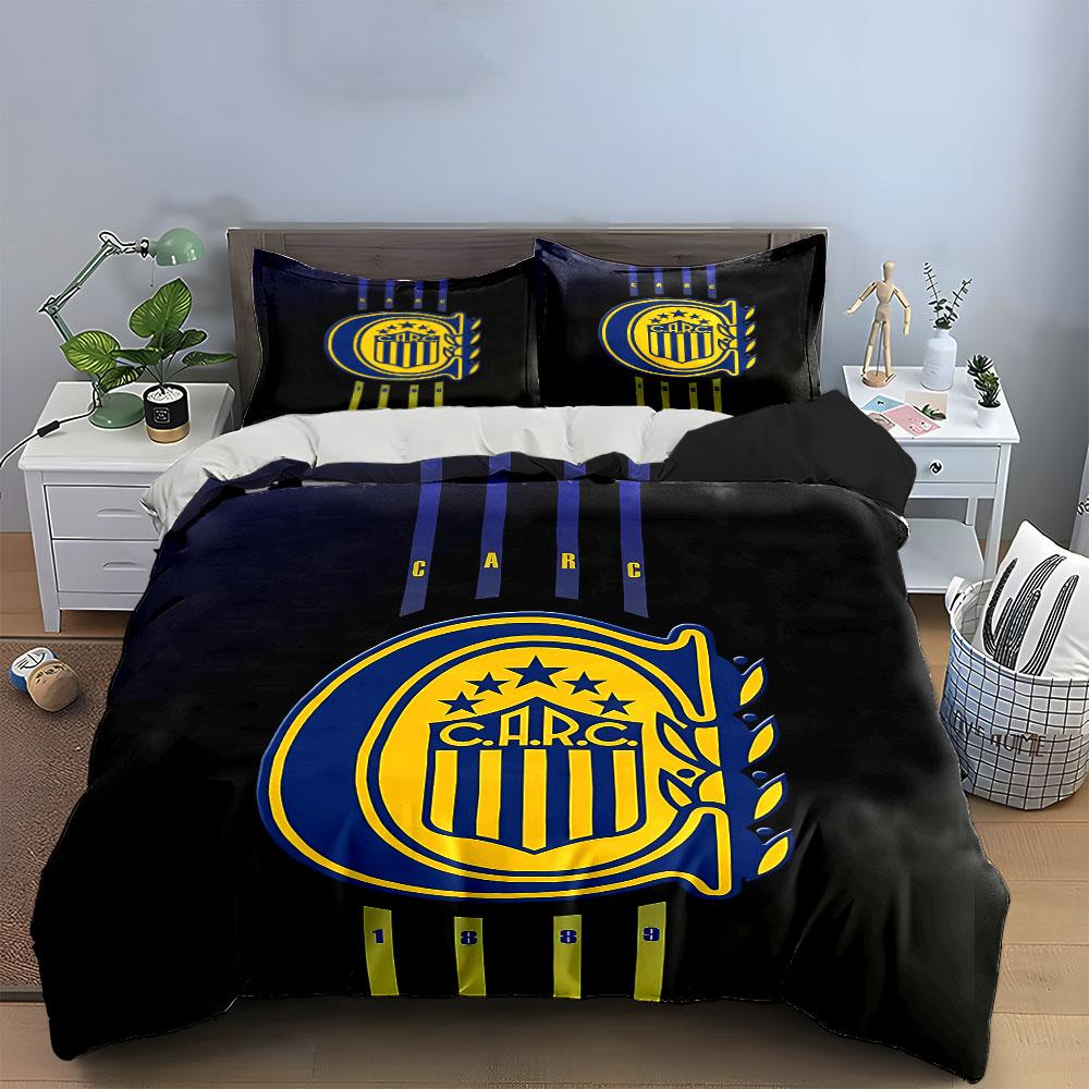 "Blue Gold Shield Bedding Set" Bedding Duvet Cover Set Duvet Cover Pillowcases  (1 * Duvet Cover 2 * Pillowcases, without duvet insert)
