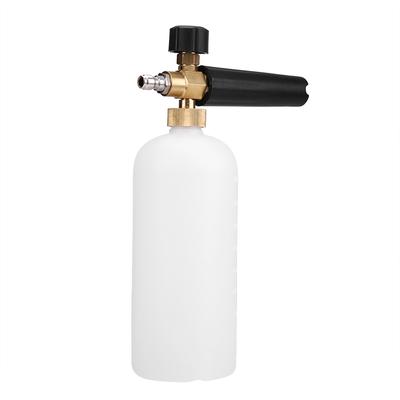 1 4 Laveur Lance à Mousse Réglable 1 Bouteille 1L Pulvérisateur Buse Lavage Voiture Pression Laveur de Voiture
