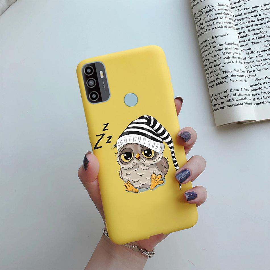 For OPPO A53S 2020 Case Cartoon Coque Heart Painted Silicone Phone Back Cover For oppo a53s A 53s A53 s oppoa53 2020 Shell Case