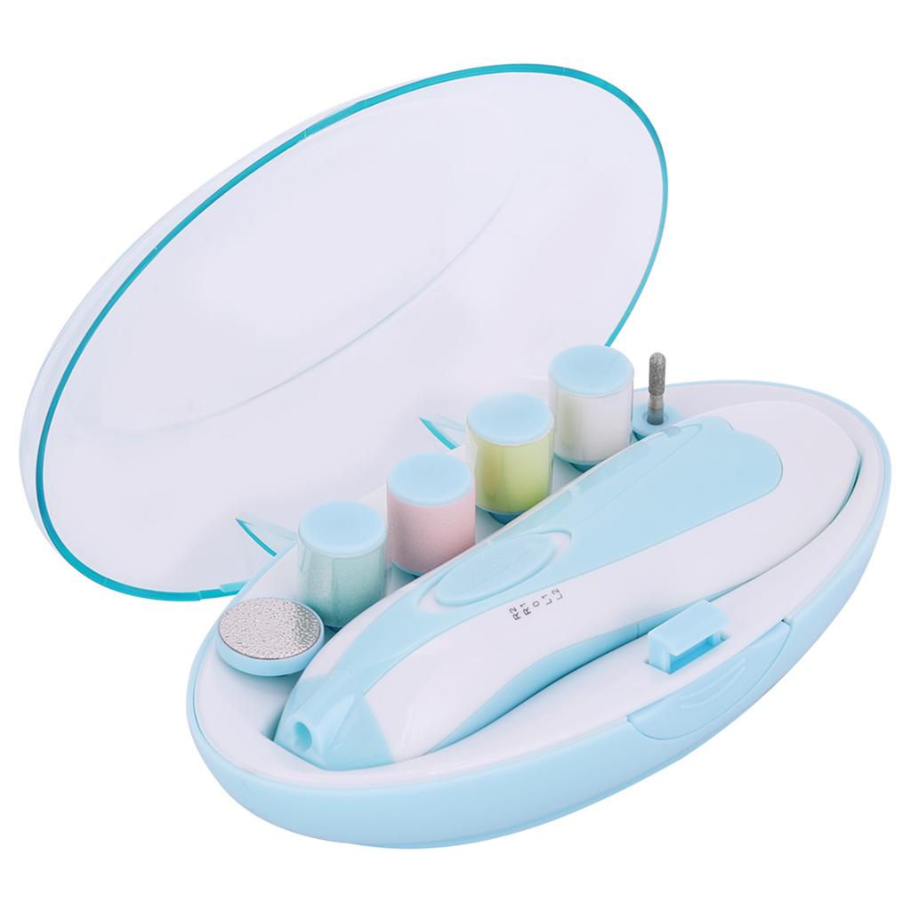 Electric Baby Nail Grooming Trimmer Tool Grinder Clipper for Children Toddlers Pink