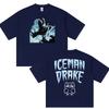 Rapper Drake Iceman Album Merch Shirt Men's Summer Fashion Gothic Clothing Y2K T-shirt Loose Oversized Cotton Tee