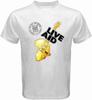 New Live Aid 1985 Logo Rock Music Concert Men's White T-Shirt