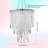 Crystal Chandelier Pendant for Birthday and Wedding Decorations (No Light Source)
