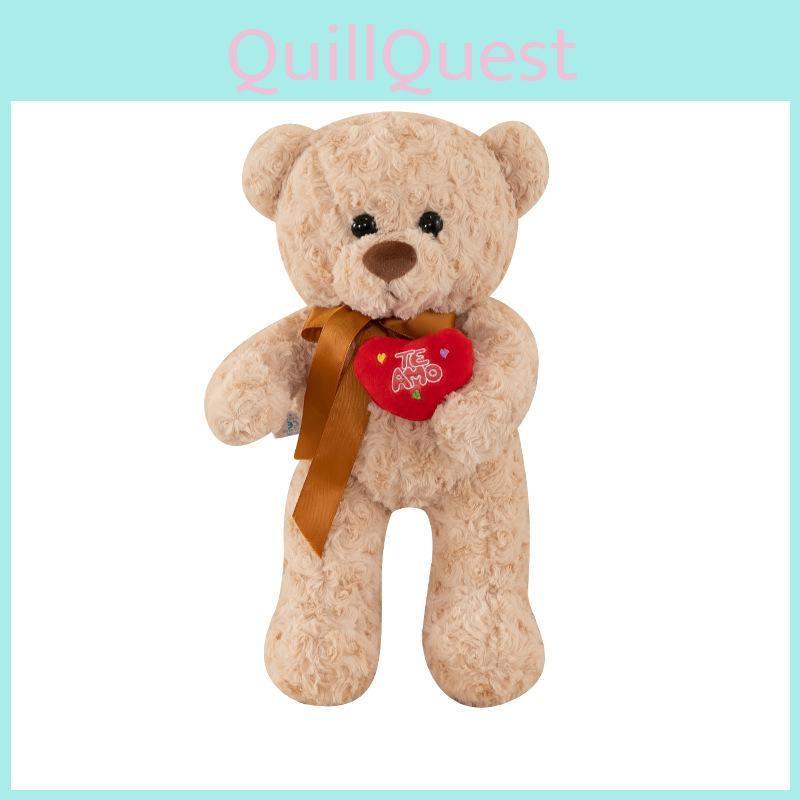 Plush Bear Sweater Toy Heart Meet Stuffed Animal Hug Birthday Gift Decoration