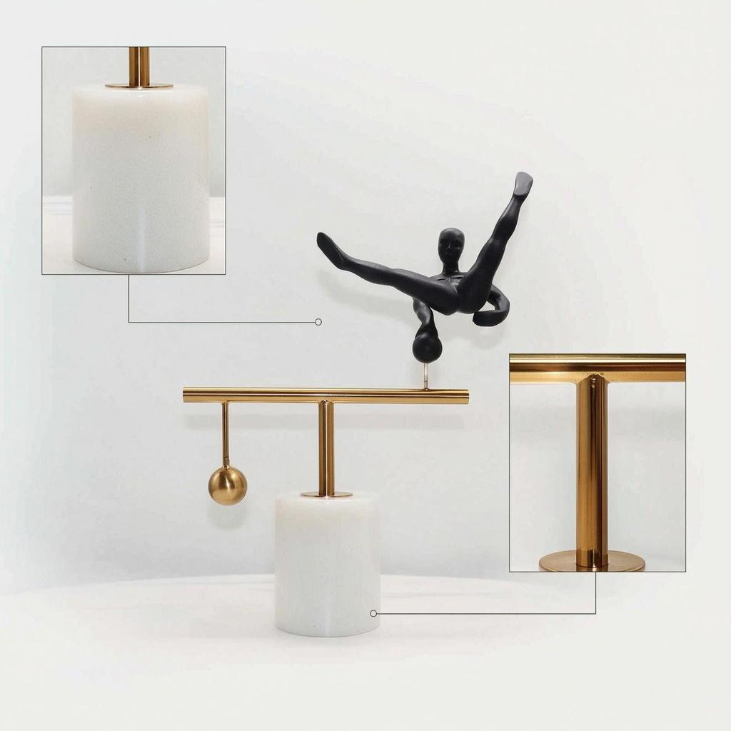 Acrobatic Figure Statue Minimalist Human Sculpture Decorative