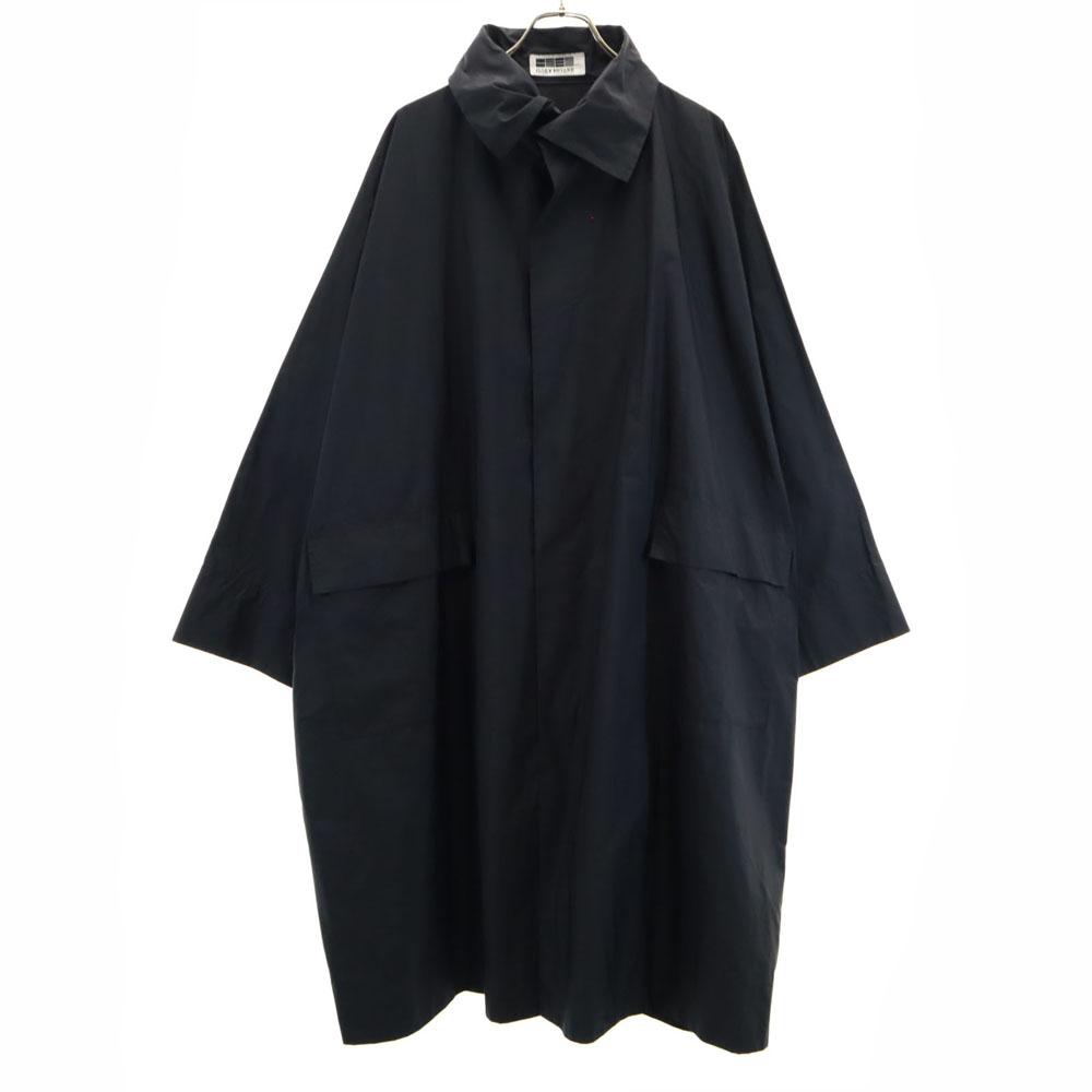 ISSEY MIYAKE Made In Japan Stainless Collar Coat 4 Black Rain Men's Used