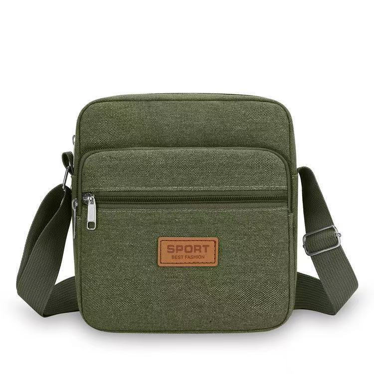 Business bag Men's and women's nylon collection wallet Canvas charging bag Cashier shoulder messenger bag Oxford cloth bag Korean version satchel bag