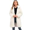 Women's Faux Fur Coat Top Plush Lapel Coat Long Fashion Autumn And Winter New Style