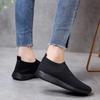 Knitted Sneakers for Women 2026 Autumn Slip  Breathable Mesh Casual Shoes Woman Flat Heels Plus Size Loafers Zapatos Mujer