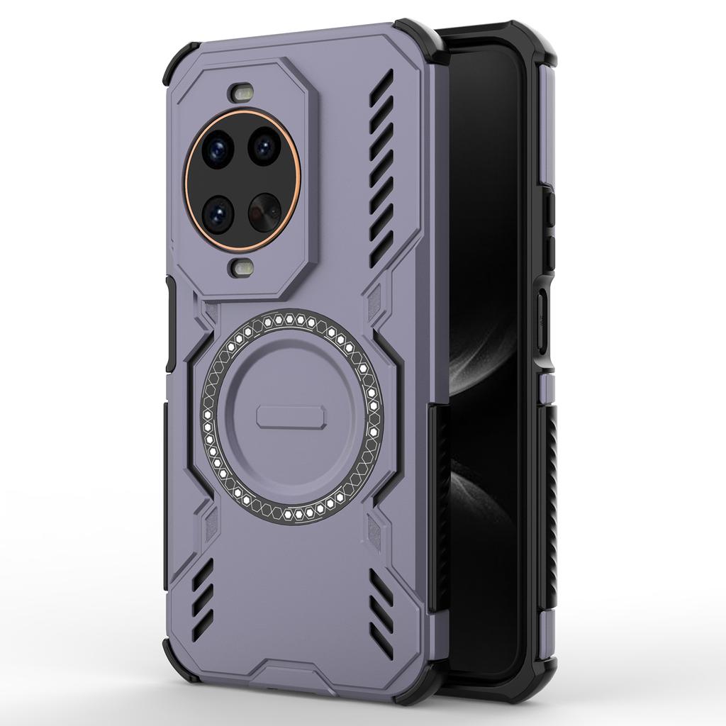 For Huawei Nova 14 Ultra 5G Magnetic Case Butterfly Armor Hollow Heat Dissipation PC+TPU Phone Cover