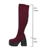 Fashion Fashion Over-the-knee Boots 2025 Autumn Thick Soles Thick Heels Large Sizes, High HeelsWomen's Boots Slimming Boots for Women