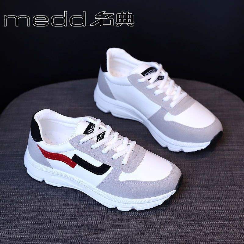 Name Book Sneakers Women s and Women s Leather Spring Platform Student Dad Shoes 35