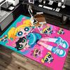 1pc Powerpuff Girls Anime Cartoon Design Office Chair Mat Non-Slip Carpet for Home Decor, Living Room, Bedroom, Game Room - Suitable for All Seasons.Y