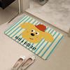 Household Cartoon Floor Mat Small Dog Cute Carpet Bathroom Non-slip Absorbent Foot Mat Toilet Thickened Cushion