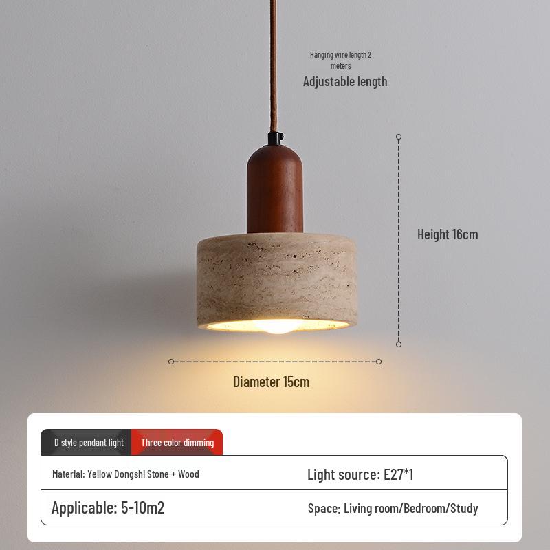 Wabi-Sabi Zen Pendant Light: Retro & Artistic Design for Restaurants, Living Rooms, and Bedrooms