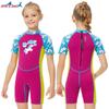 2.5MM Children's Diving Suit One-piece Short-sleeved Girls 'Mid-sized Swimsuit Snorkeling Surfing Warm