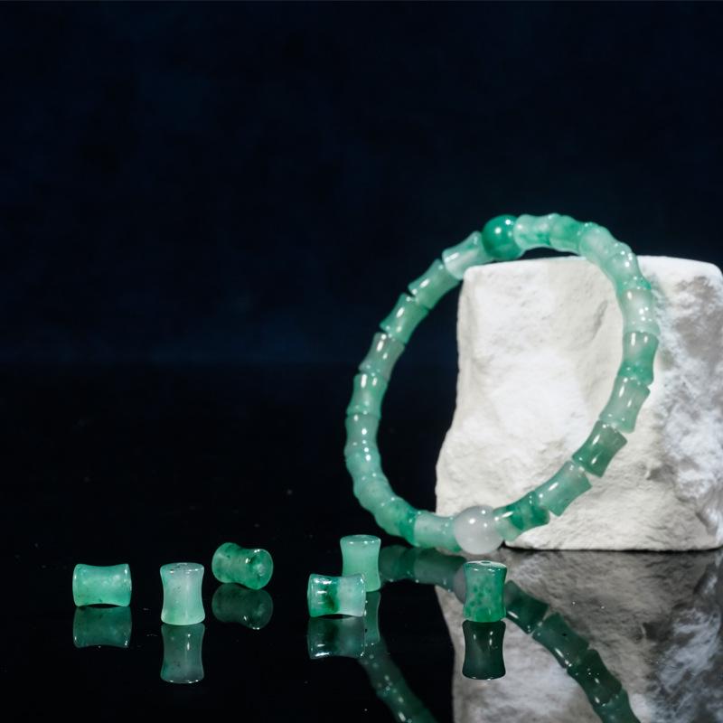 Natural African Green Gemstone Round Beads for Bracelets and DIY Jewelry Accessories