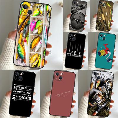 Fishing Rod Tool Phone Case For iPhone 17 16 15 13 12 11 14 Pro Max 16 Plus 12 13 Mini 16e 17 Air Funda Cover