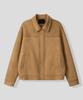 Black Moment Classic Vegan Suede Jacket [Camel]