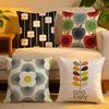 Cushion Cover  Linen  SkinFriendly Soft Decorative Case for Sofa Home Decor Fashion Art OOrla Kiely Flower Pillow Cover
