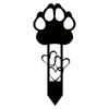 Sturdy Carbon Steel Pet Dog Grave Marker Silhouette Design Durable Waterproof Pet Memorial Stone Plaque Premium Quality