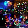 LED Solar String Lights Cherry Blossom Garland Lights Outdoor Solar Garden Patio Decor Lights Christmas Wedding Party Decoration
