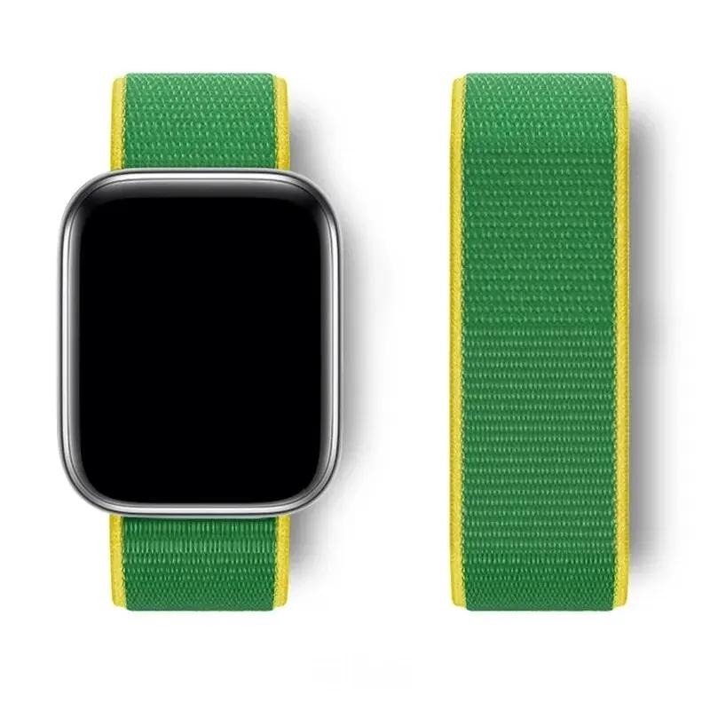 Nylon Loop For Watch Band Ultra-2 49mm 44mm 40mm 45mm 41mm Sport Pride Bracelet Iwatch Strap Series 9 8 Se 7 6 5 4 3