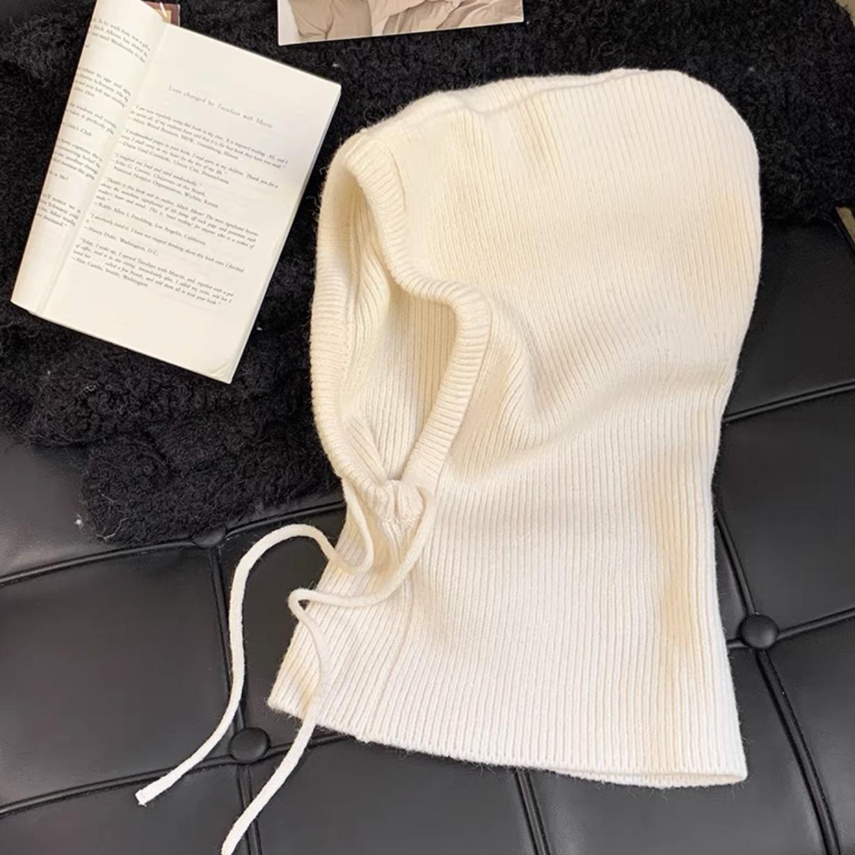 

Пуловер-балаклава из шерсти 2024 года - Теплый шарф-шапка для защиты ушей и шеи, Цельная защита от холода One Size