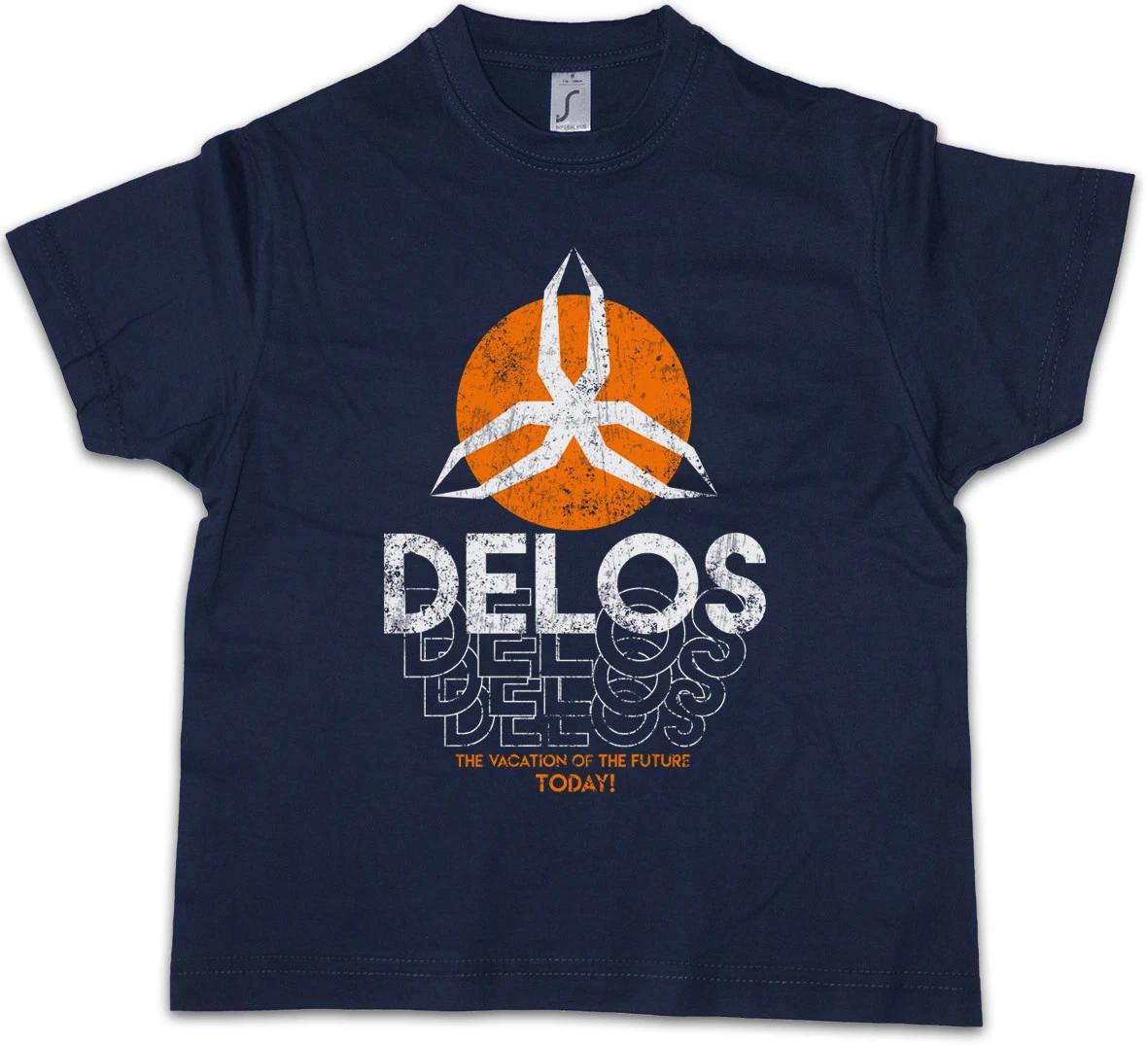 WESTWORLD DELOS Kids Boys T-Shirt Cowboy Robot Yul Roboter Brynner Gunslinger 150