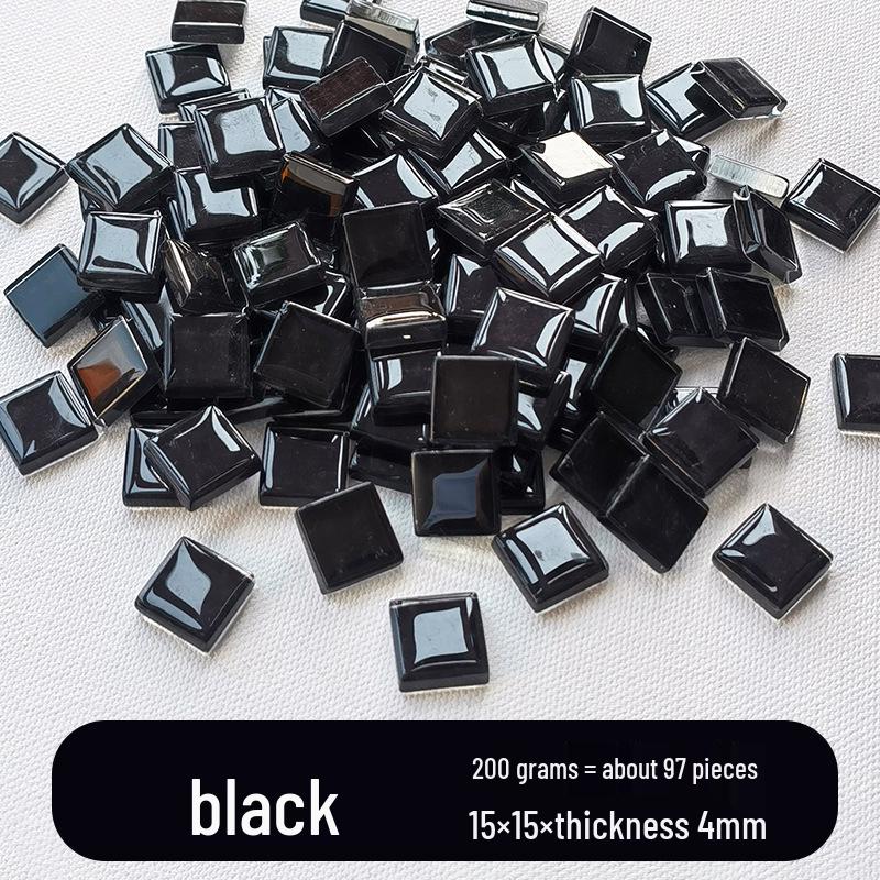 200g 1,5cm Transluzent 15mm Kristallmosaik DIY Handgemacht Buntes Glas Schnittpapier