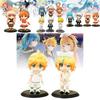 Entzückendes Pvc Anime Sänger Figuren Set Perfekt für Sammler Niedliche Cartoon Spielzeuge