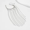 Silver Long Tassel Hand Chain Adjustable Link Chain Bracelets Imitation Pearl Bracelet  Unisex