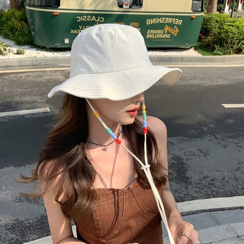 Portable Sun Hat Wide Brim Quick Drying Hat with Windproof Rope Breathable Sunshade for Outdoor Surprise Gift