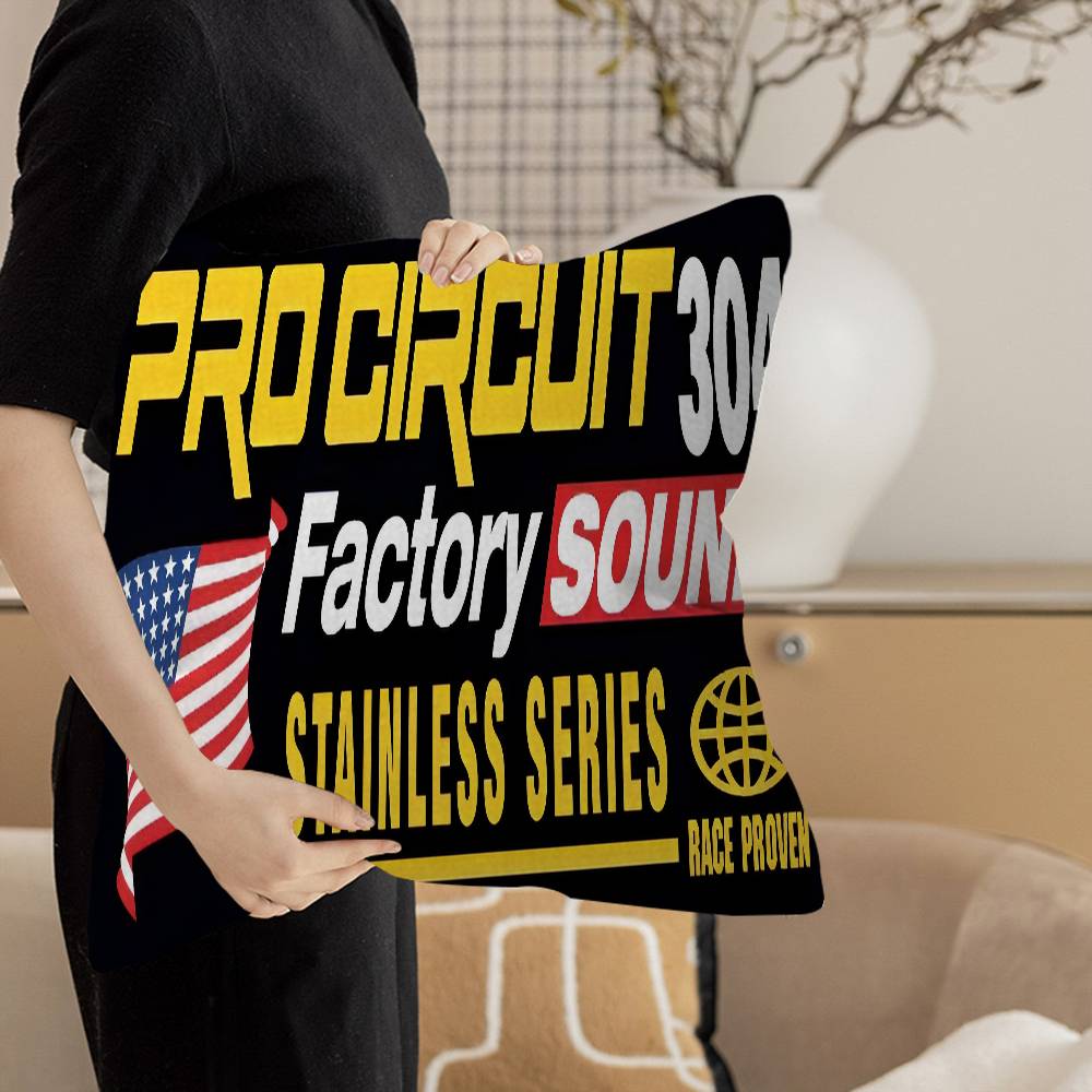 Pro-circuits Motorcycle Racing Decorative Room Aesthetics Pillow Case Home Decor Bedroom Sofa Bed Couch Pillow Cover 45x45