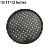 Carbon Steel Perforated Pizza Pan Non Stick Mupti Purpose Pizza Baking Tray 10/11/12 Inch Round Cooking Plate Crispy & Bubbly