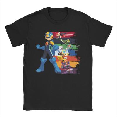 Jeu Mega Robot Man T-shirt Homme T-shirt Nouveauté Manches Courtes Col Rond T-shirts 100% Coton 6XL Vêtements