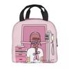 Custom Enfermera En Apuros Doctor Nurse Medicine Insulated Lunch Tote Bag for Women Resuable Cooler Thermal Bento Box Children