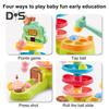 Kids Ball Shoot Track Toy with Scoreboard Balls Hammer Ball Electric Press Launcher with Rolling Ball Slide Educational Toddlers Boys Girls Ball
