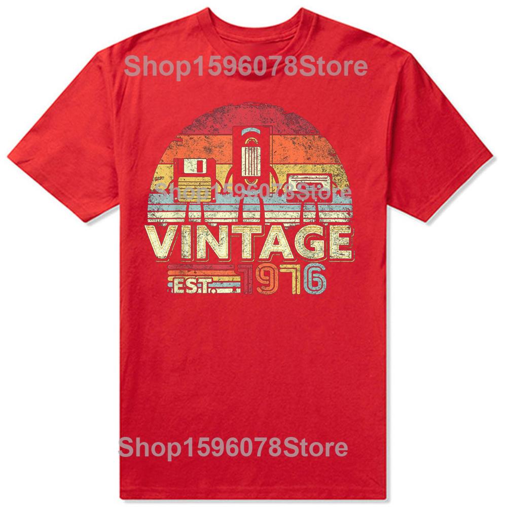 Classic 1976 Limited Edition 49 Year Old 49th Birthday T-Shirt Men Summer The Best Birthday Gifts Graphic Unisex T Shirt