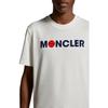 Moncler SS24 Flocked Tennis Logo Crew Neck Short Sleeve T-Shirt Unisex Tops White J10918C00008829HP034