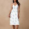 Women's Spaghetti Strap Backless Bow Loose Casual Beach Holiday Dress Sundress