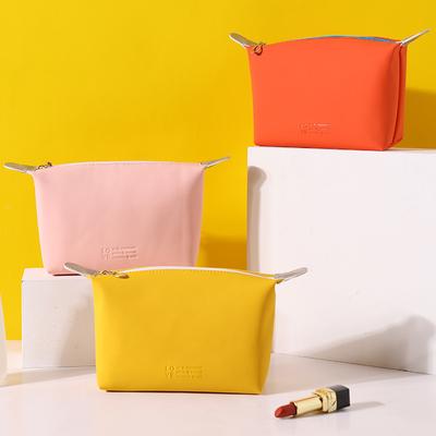 Fashion Portable Women's Makeup Bag; Hand Held PU Waterproof Wash Bag; Multifunctional Travel Cosmetics Storage Bag Beauty Bag