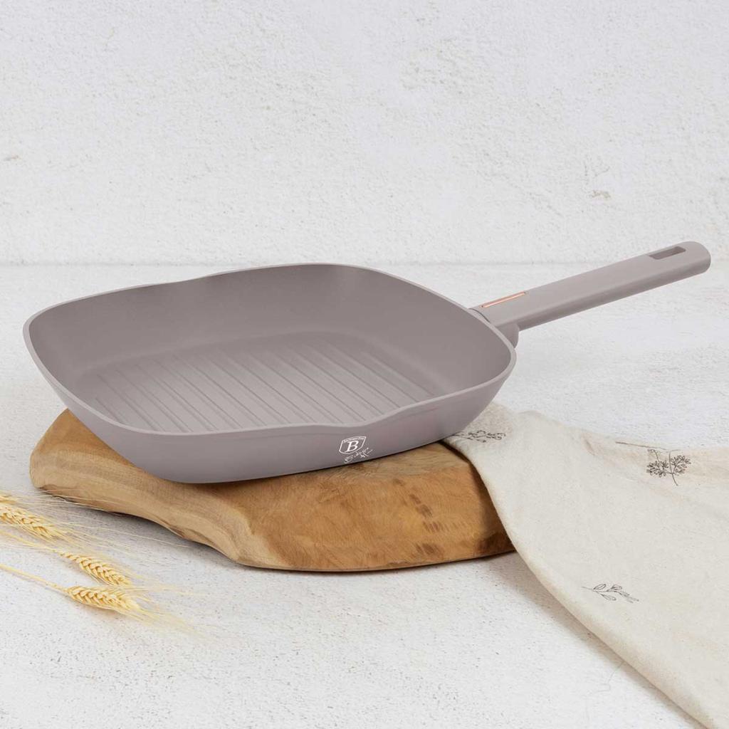 TITANIUM GRILL PAN 28cm BERLINGER HAUS BH-8096 TAUPE