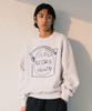 SLOW RECORD HOUSE Record Sweatshirt_White Melange