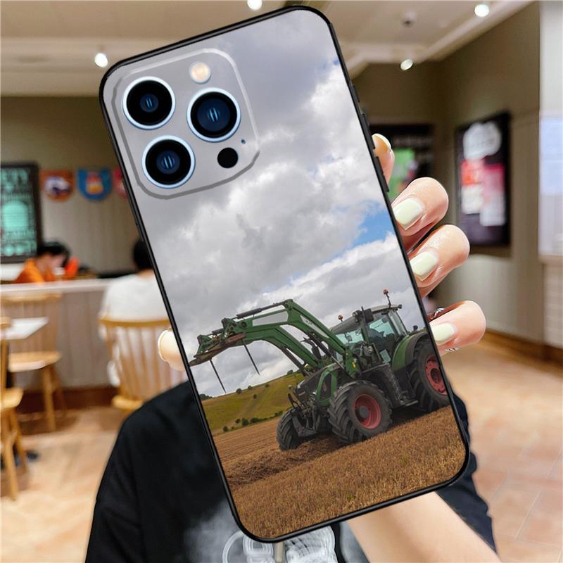 Tractor Car Case For iPhone 17 16 14 13 12 11 15 Pro Max Mini Plus 16e 17 Air Bumper Cover Accessories