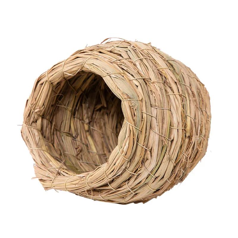 Birds Nest Bird Cage Natural Reed Grass Spherical Hummingbird Nest Outdoor Decorative Weaved Hanging Bird Nest Hous Proficient