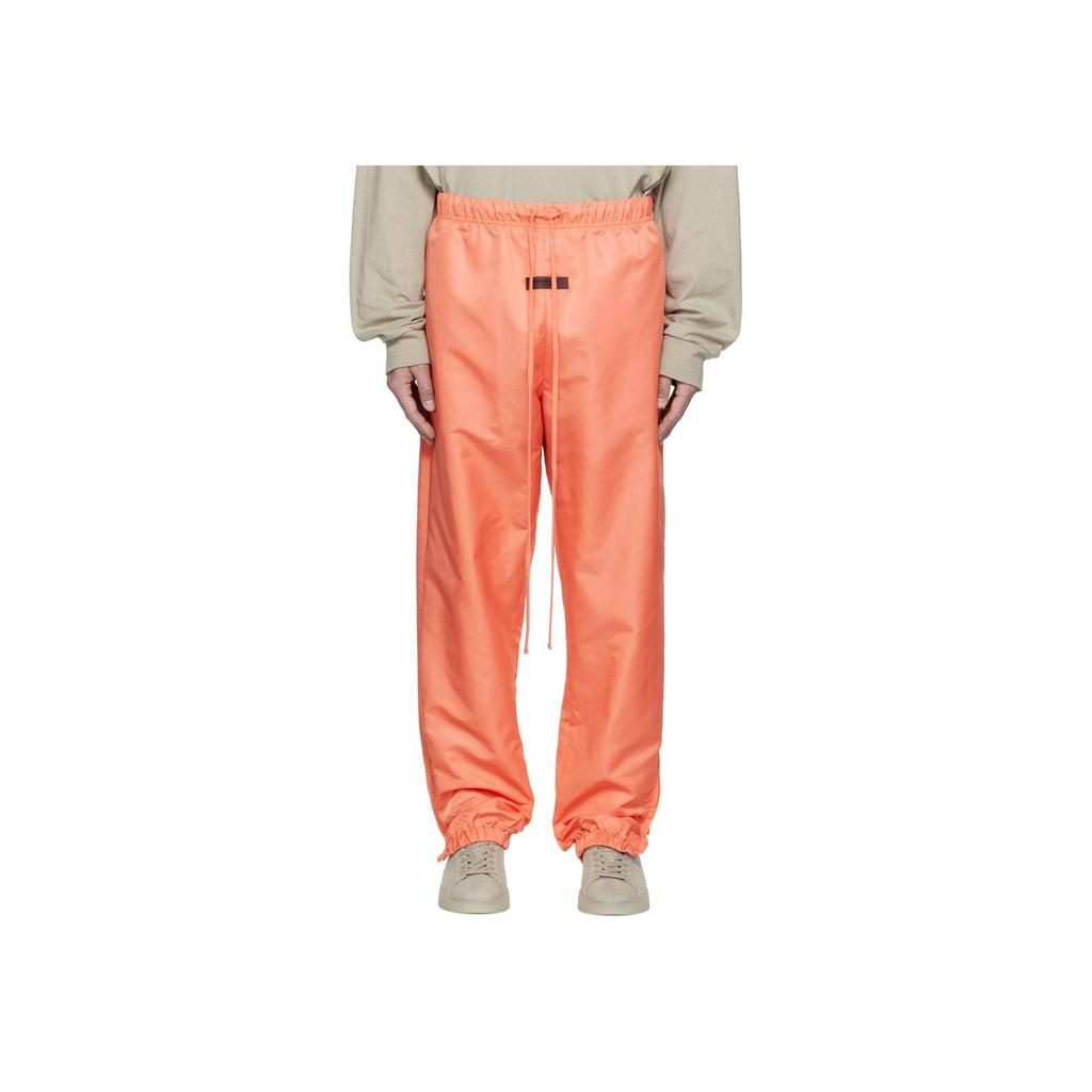 Fear of God Essentials FW22 Track Pants With Elastic Waist And Knit Cuffs Men Bottoms Coral-Red FOG-FW22-748